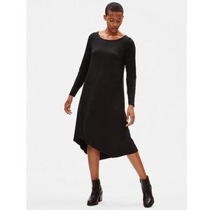 Eileen Fisher Tencel Jersey Asymmetrical Dress